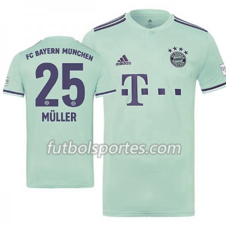 Camisetas Bayern de Múnich Müller 25 Segunda Equipacion 2018/2019